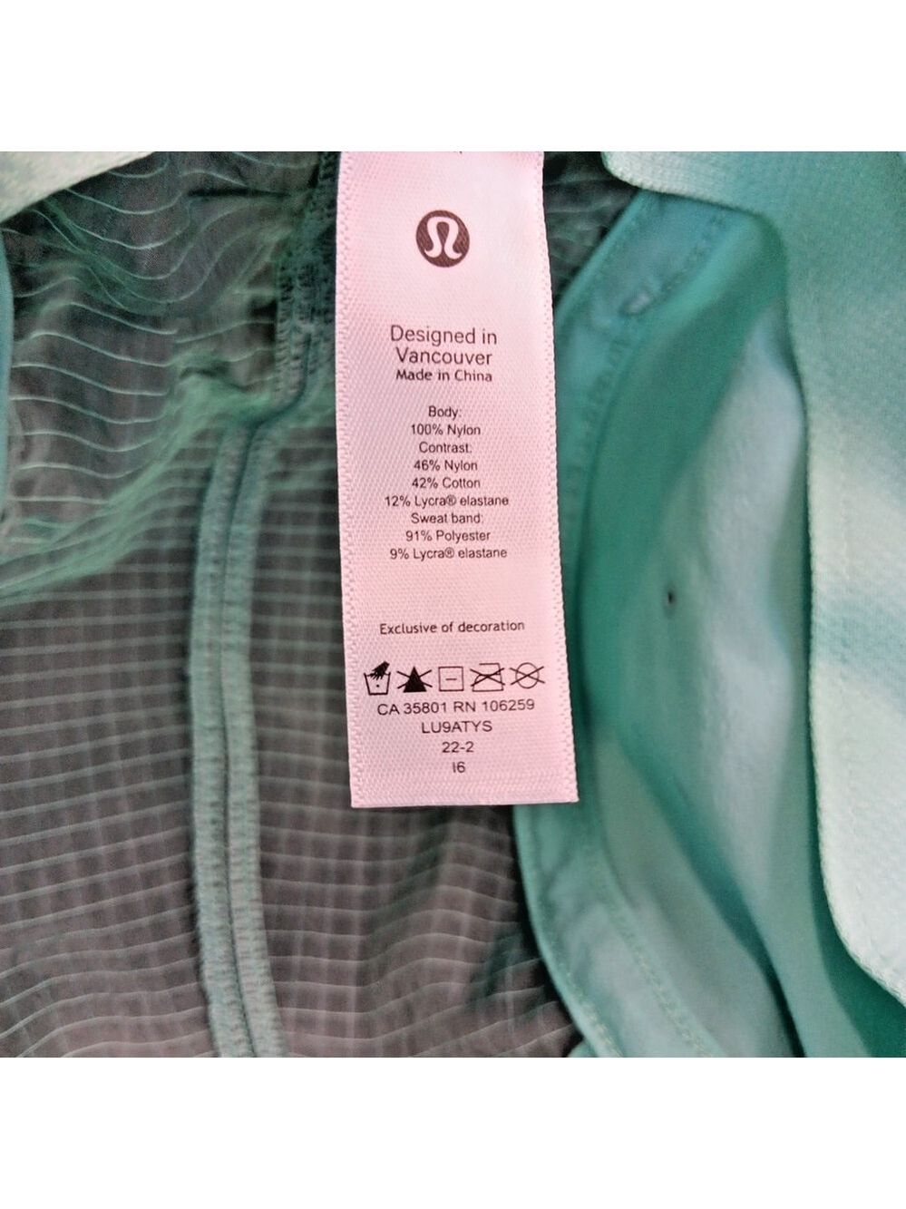 Size Small To Medium Lululemon Drawcord Hiking Cap Womens Wild Mint Dewy - Picture 8 of 12